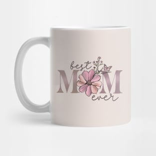 Best Mom Ever Boho Floral Mug